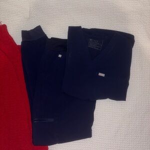 FIGS Navy Blue Scrub Set